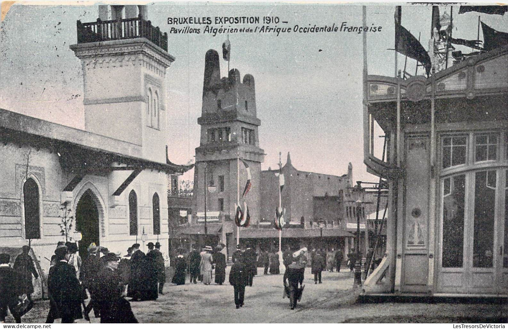 BELGIQUE - Bruxelles - Exposition De Bruxelles 1910 - Pavillons Algérien Et De L'Afrique.. - Carte Postale Ancienne - Mostre Universali