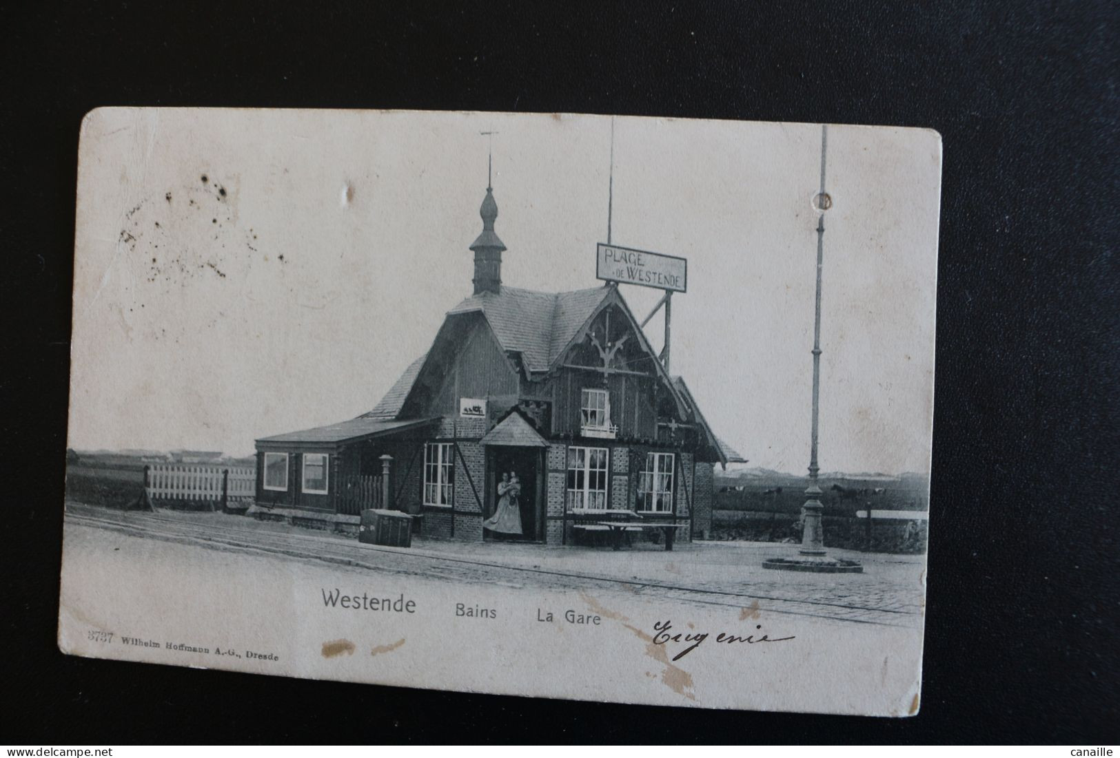 P-up 39 /  Flandre Occidentale  Westende  Bains  -  La Gare  / 1955 - Westende