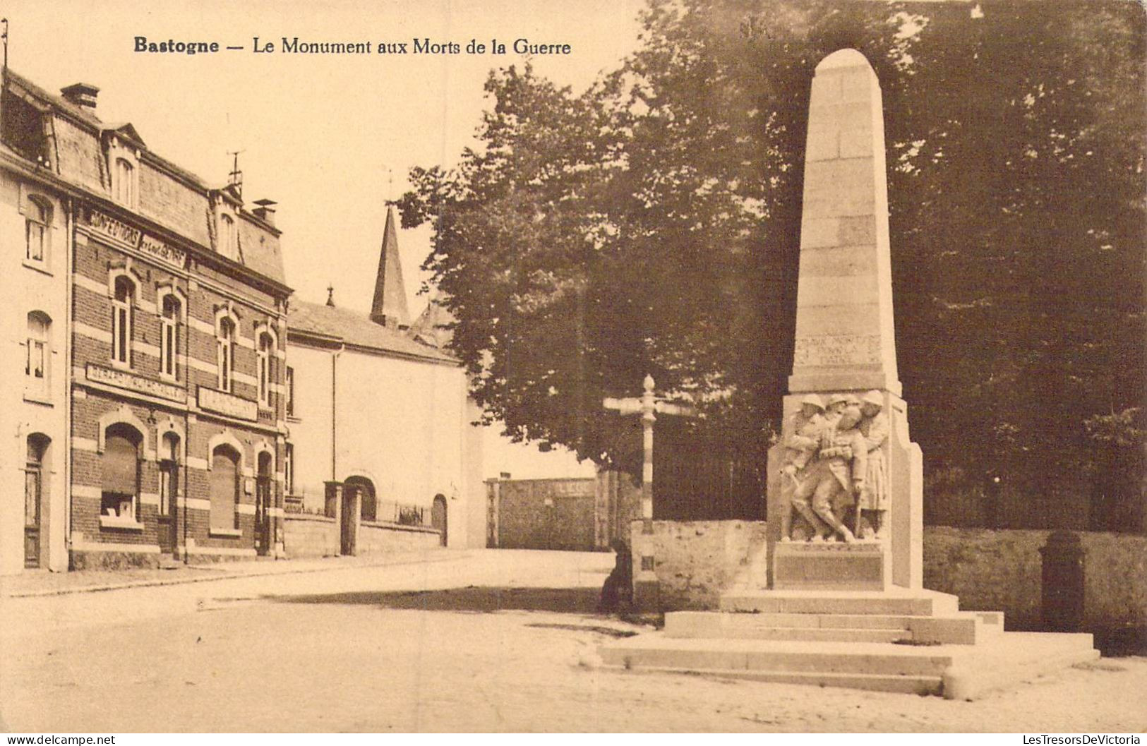 BELGIQUE - Bastogne - Le Monument Aux Morts De La Guerre - Carte Postale Ancienne - Bastenaken