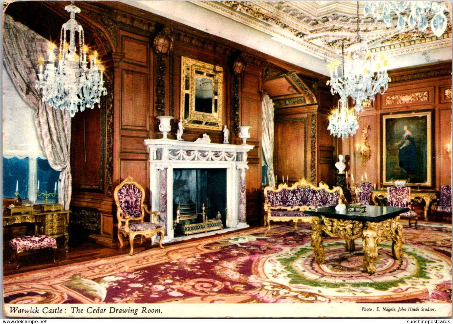 England Warwick Castle The Cedar Drawing Room 1979 - Warwick