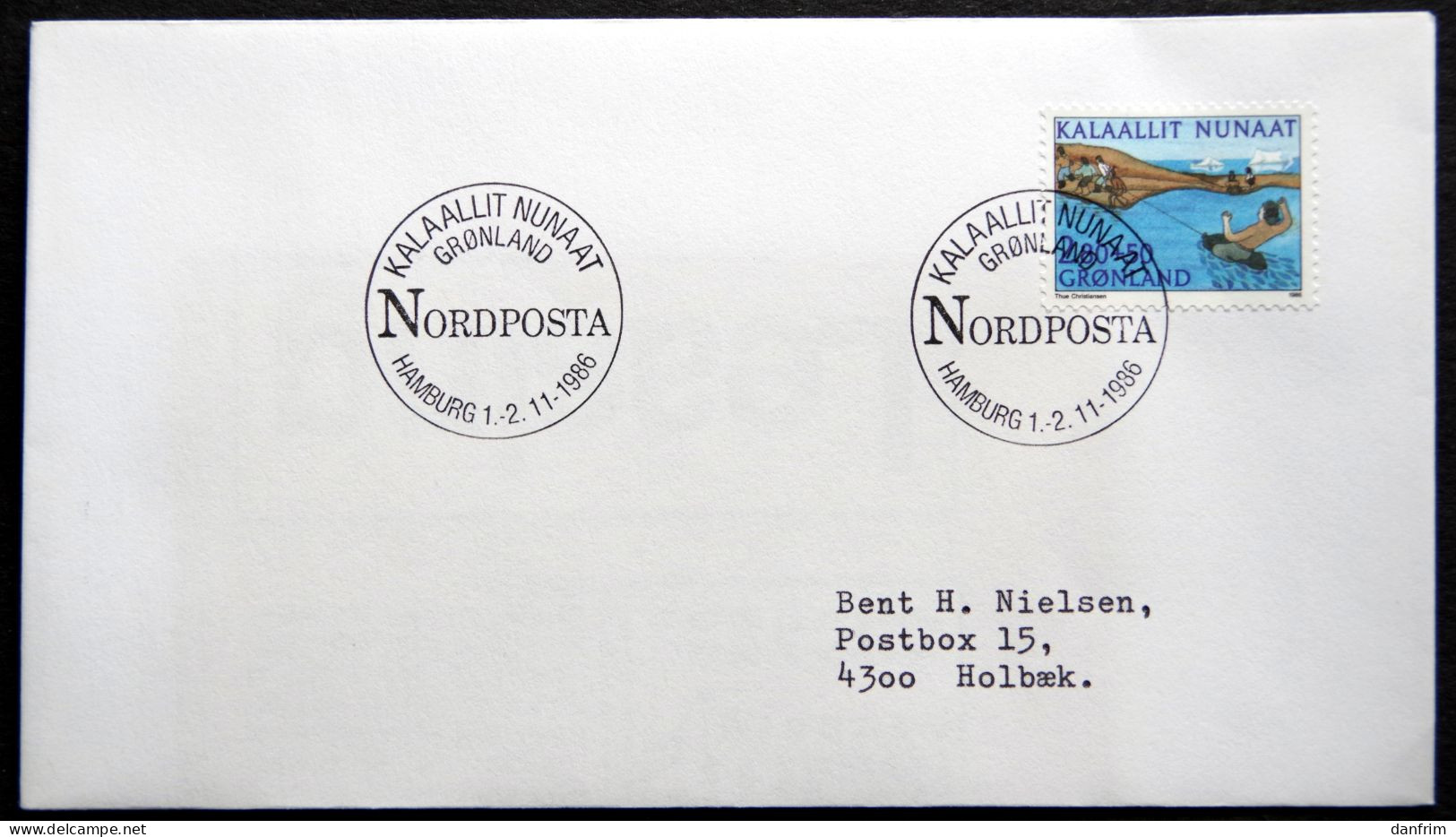 Greenland 1986 SPECIAL POSTMARKS. NORDPOSTA HAMBURG  1-2-11 1986( Lot 949) - Storia Postale