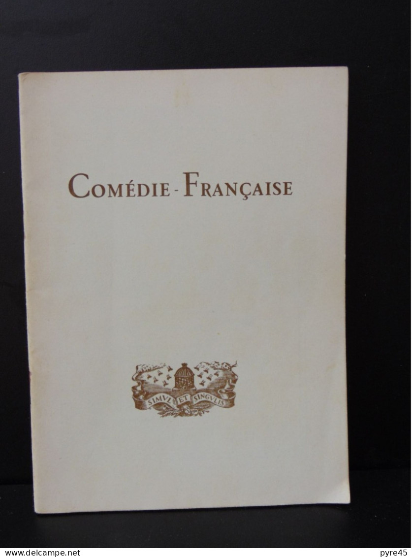 Programme " Comédie-Française " Le Dindon" 1960 - Programmes