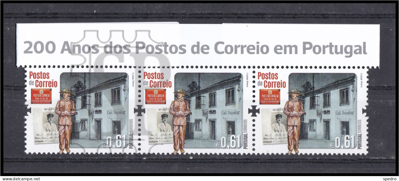 Portugal 2023 200 Anos Dos Postos De Correio Em Portugal Postman Offices Bureaux Poste Upper Line Ctt - Hojas Completas