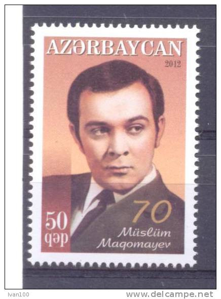 2012. Azerbaijan, M. Magomayev, Singer, 1v, Mint/** - Azerbaiján