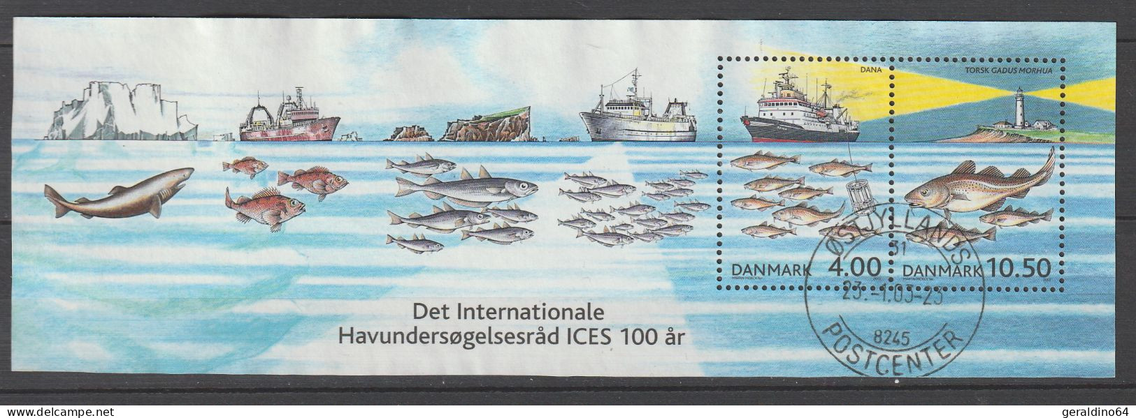 Dänemark 2002 Joint Issue Mi Block 19 Gestempelt - Blocs-feuillets