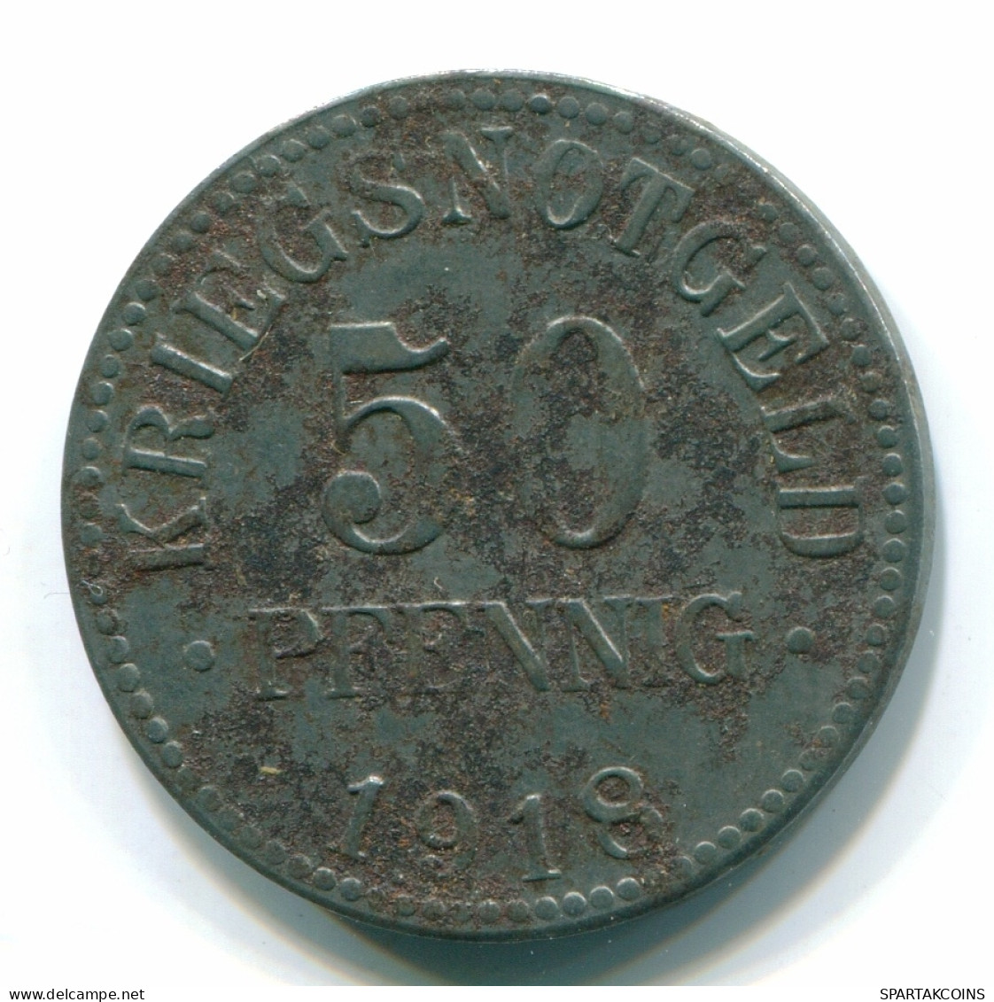 50 PFENNIG 1918 NOTGELD WAR MONEY BRAUNSCHWEIG DEUTSCHLAND GERMANY #DE10025.3.D - 50 Rentenpfennig & 50 Reichspfennig