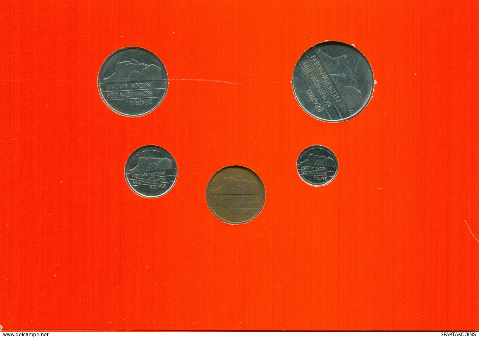 NETHERLANDS 1984 MINT SET 5 Coin #SET1021.7.U - Jahressets & Polierte Platten