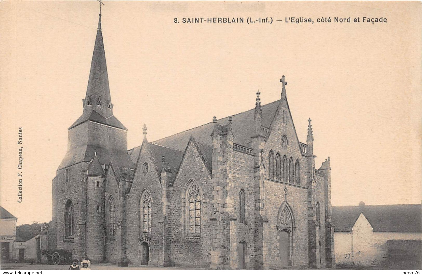 SAINT HERBLAIN - L'Eglise, Côté Nord Et Façade - Saint Herblain