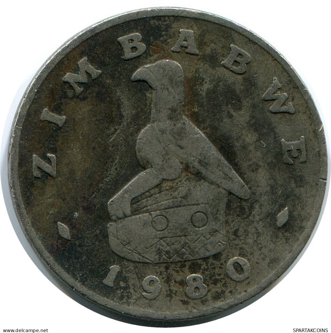 20 CENTS 1980 SIMBABWE ZIMBABWE Münze #AP969.D - Zimbabwe