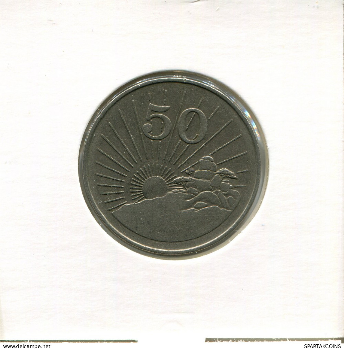 50 CENTS 1980 ZIMBABWE Coin #AR504.U - Simbabwe