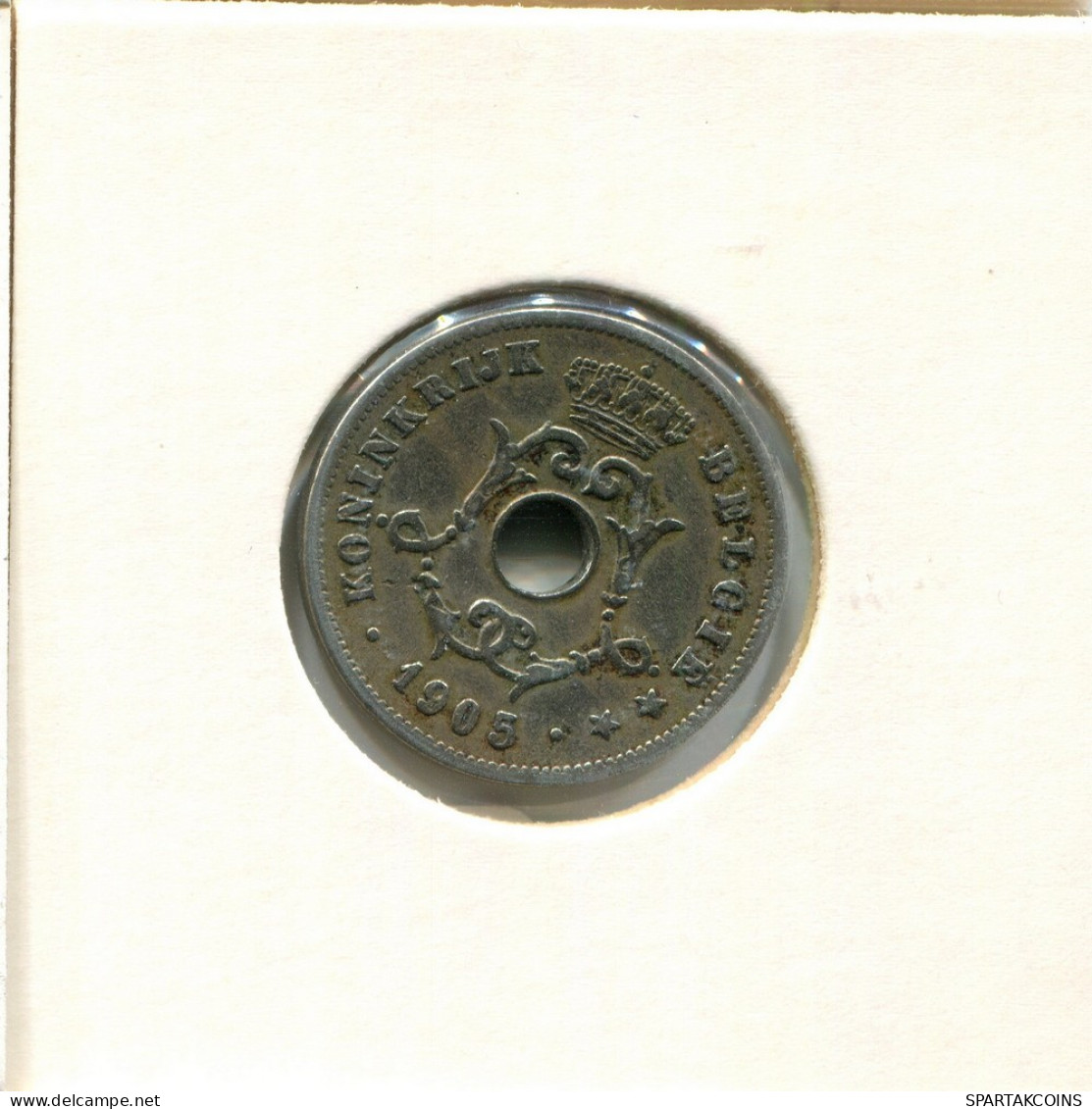 10 CENTIMES 1905 DUTCH Text BÉLGICA BELGIUM Moneda #BA278.E - 10 Cents