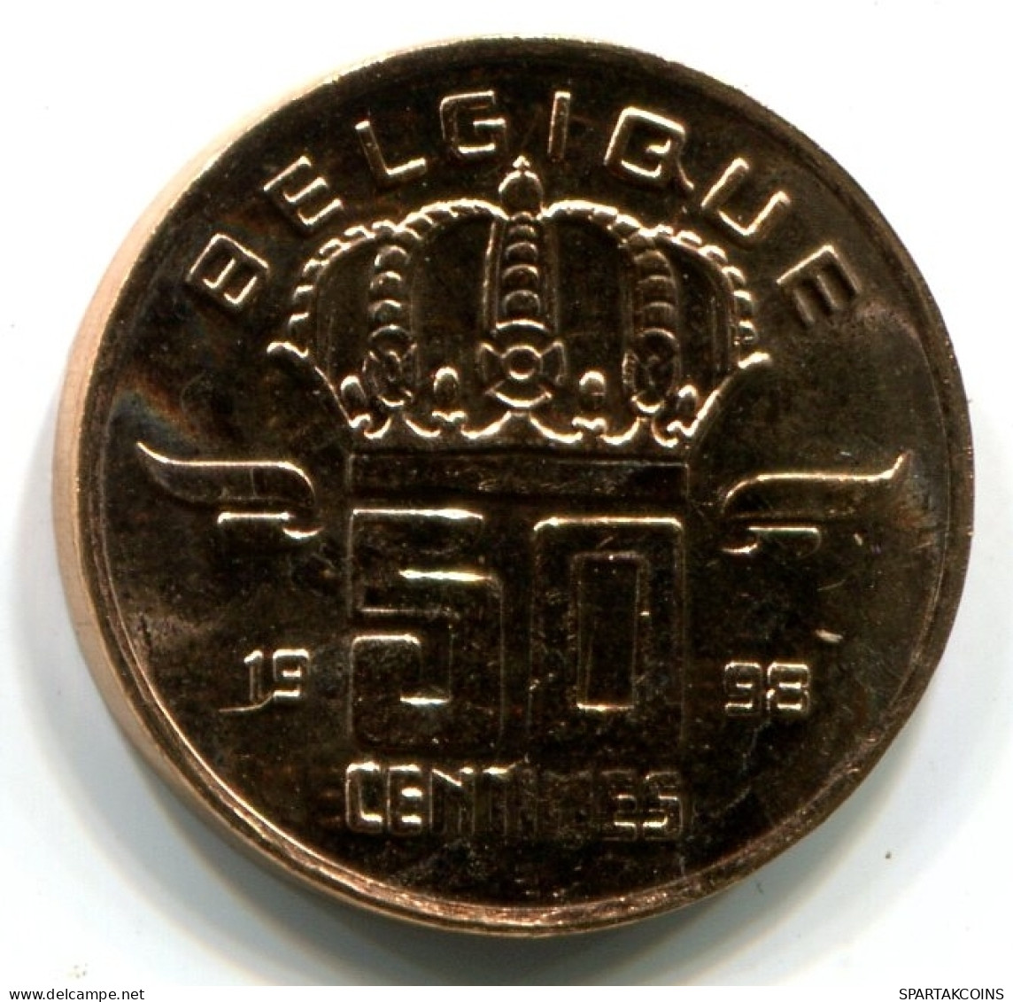 50 CENTIMES 1998 Französisch Text BELGIEN BELGIUM Münze UNC #W11435.D - 50 Cents