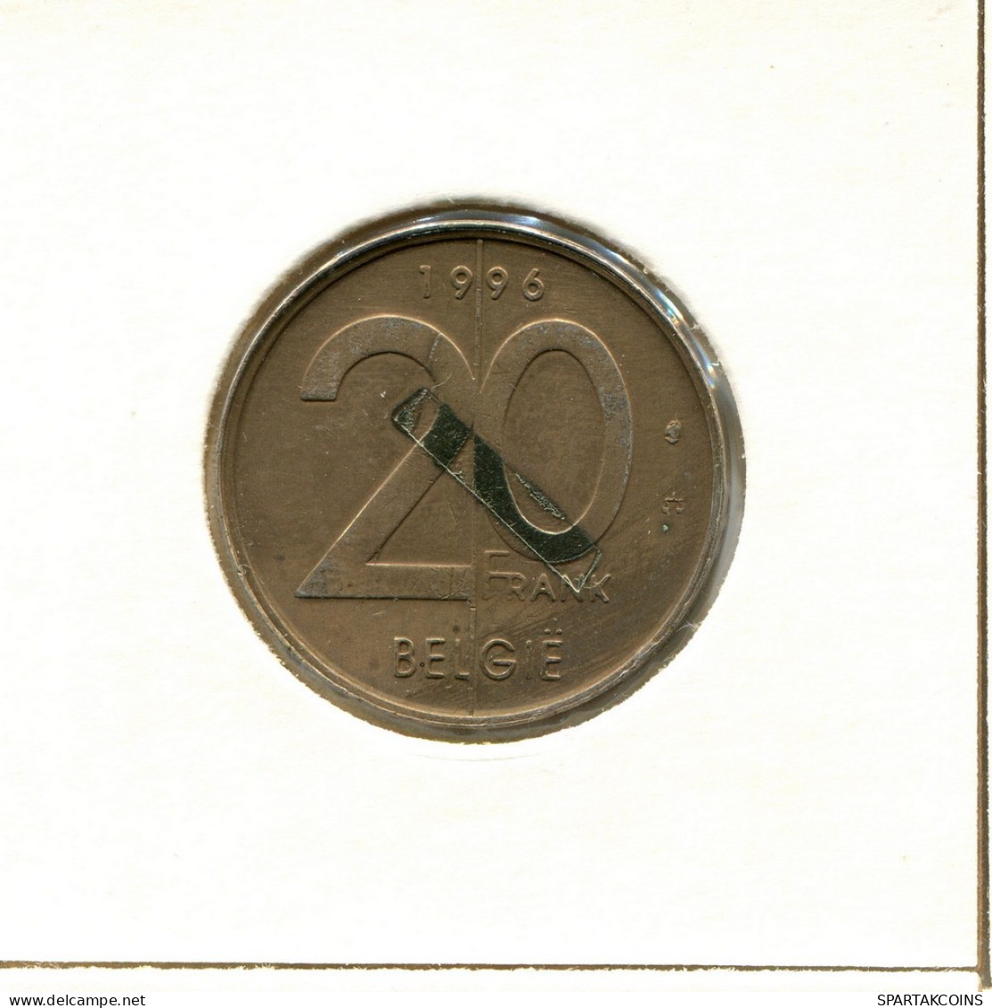 20 FRANCS 1996 DUTCH Text BÉLGICA BELGIUM Moneda #BB249.E - 20 Francs