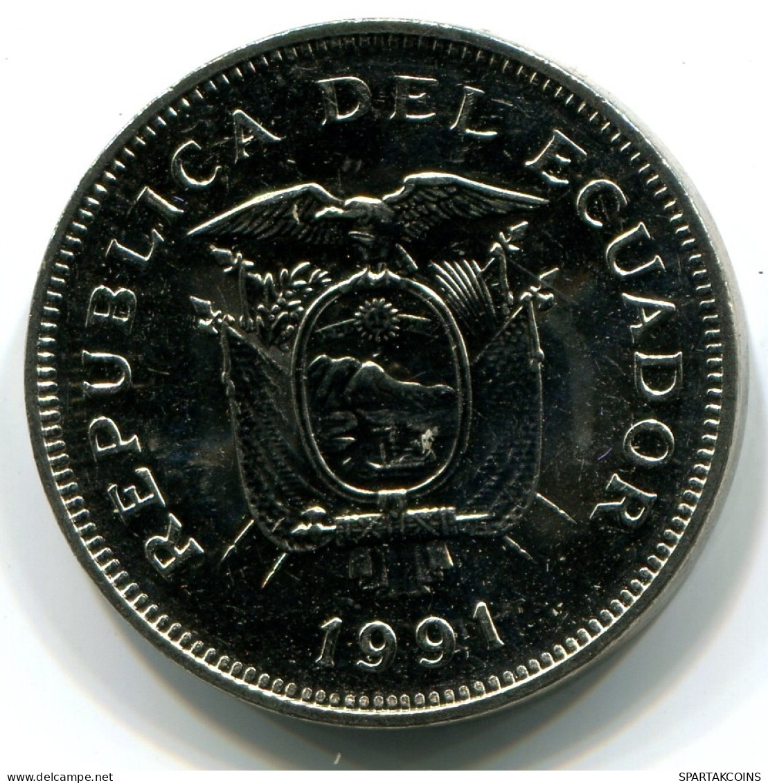 20 SUCRE 1991 ECUADOR UNC Moneda #W11023.E - Ecuador