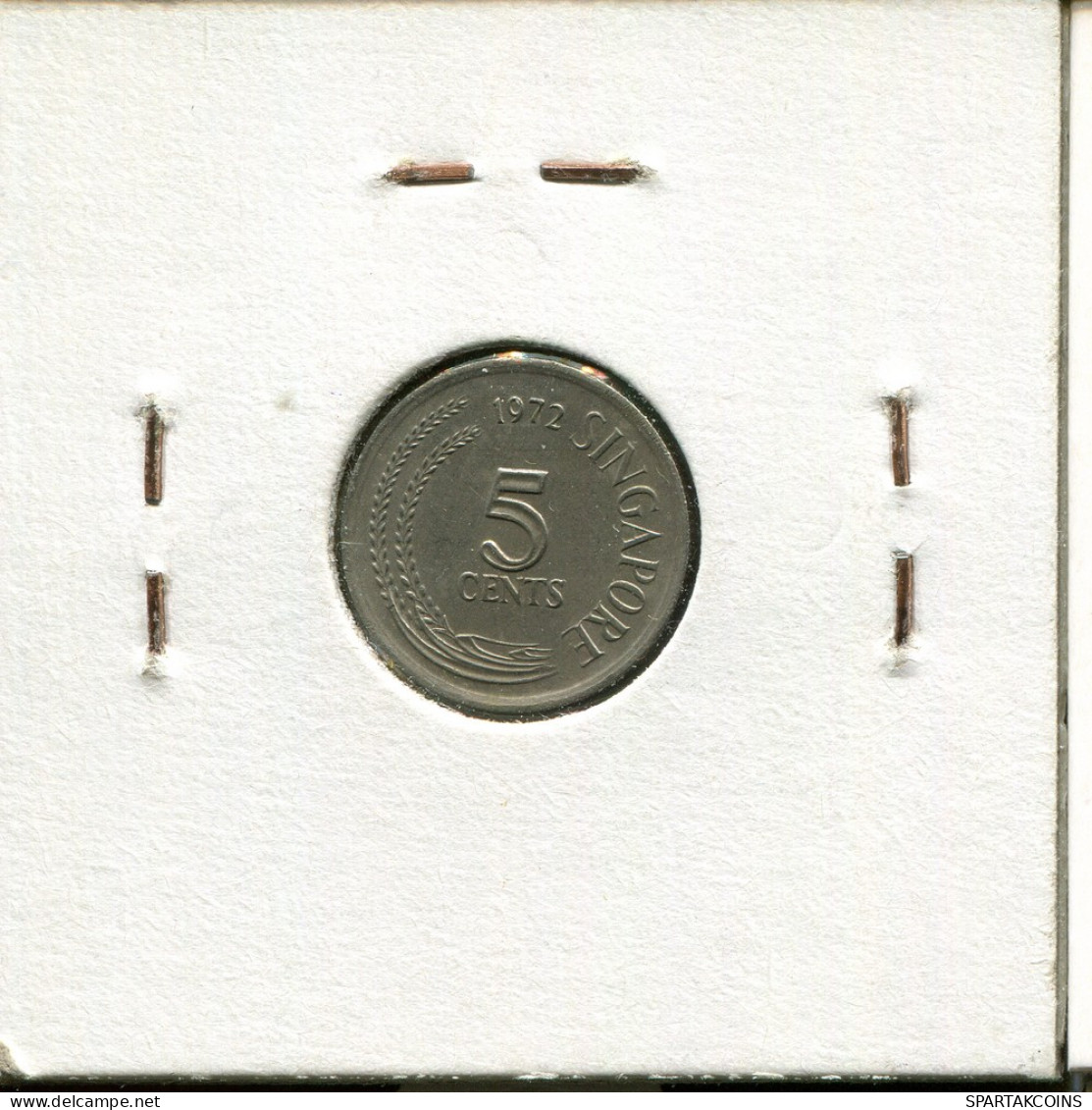 5 CENTS 1972 SINGAPOUR SINGAPORE Pièce #AR468.F - Singapour