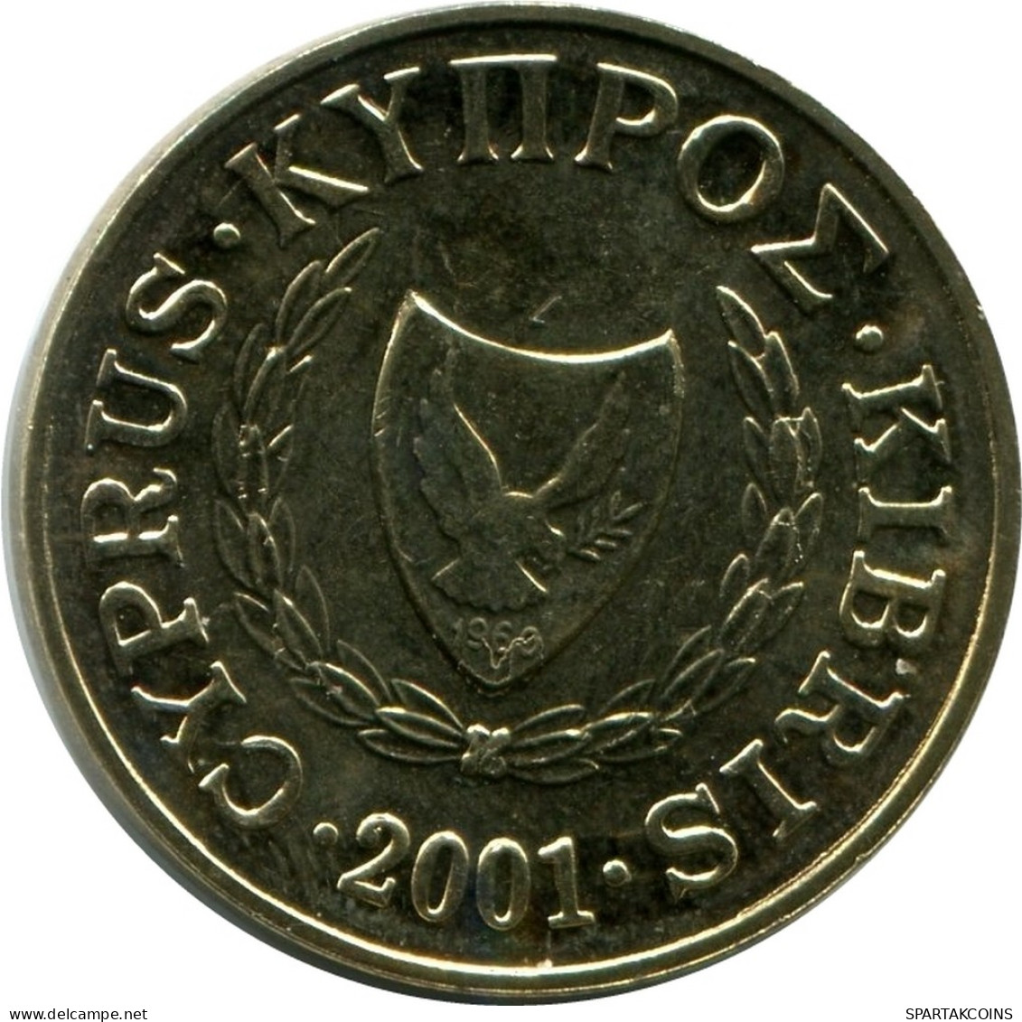 5 CENTS 2001 CHIPRE CYPRUS UNC Bull Moneda #M10363.E - Zypern