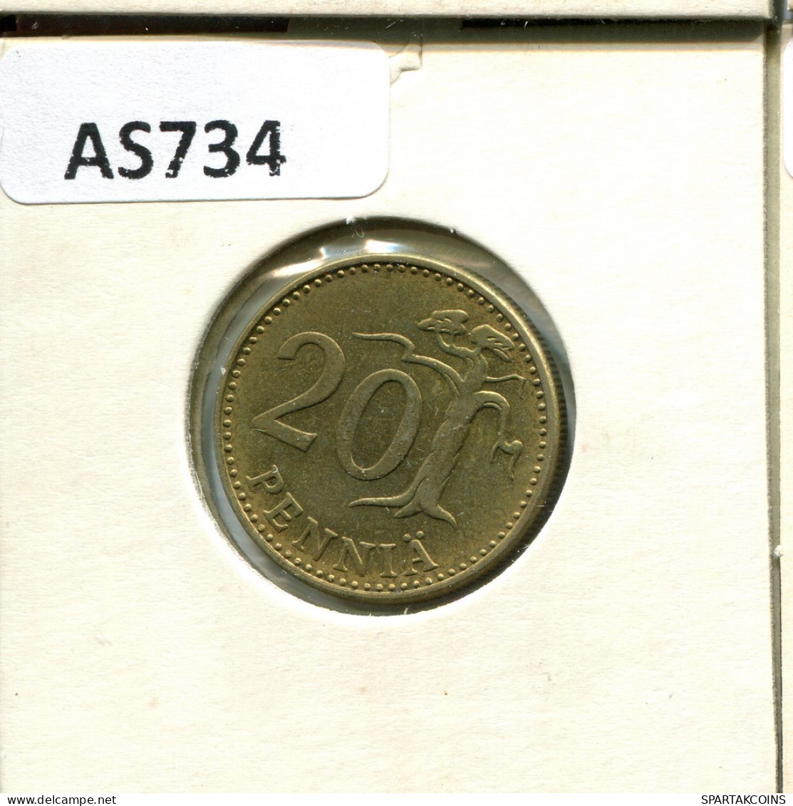 20 PENNYA 1972 FINLANDIA FINLAND Moneda #AS734.E - Finland
