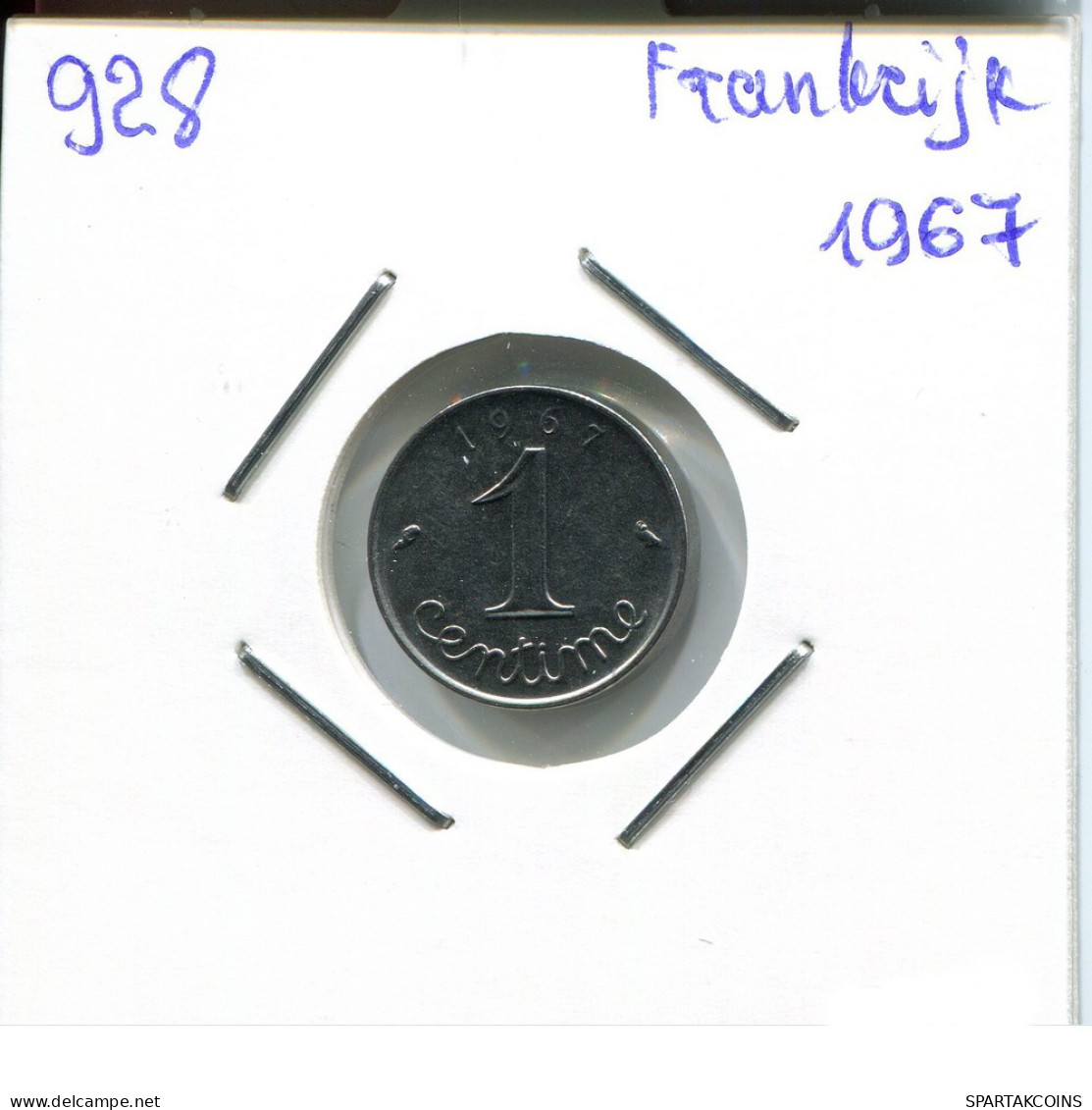 1 CENTIME 1967 FRANCIA FRANCE Moneda #AM943.E - 1 Centime