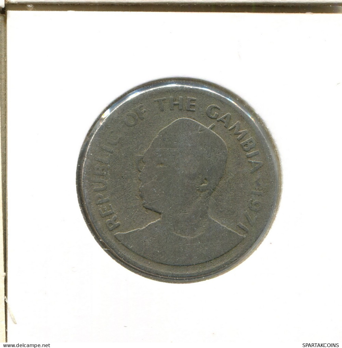 50 BUTUTS 1971 GAMBIA Moneda #AS755.E - Gambie