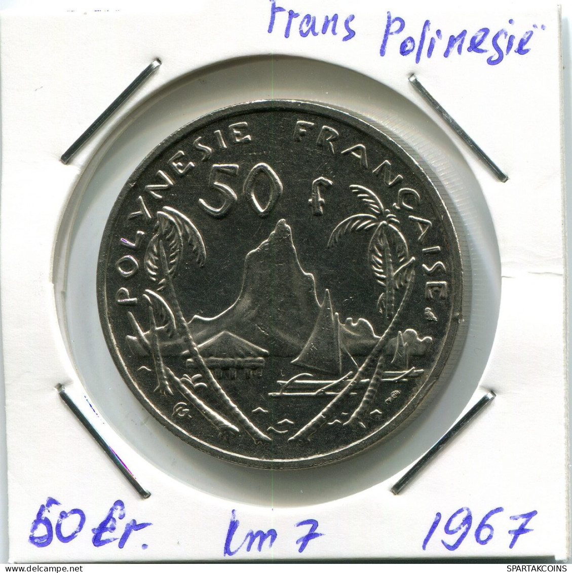 50 FRANCS 1957 FRENCH POLYNESIA Colonial Coin #AM514 - Polynésie Française