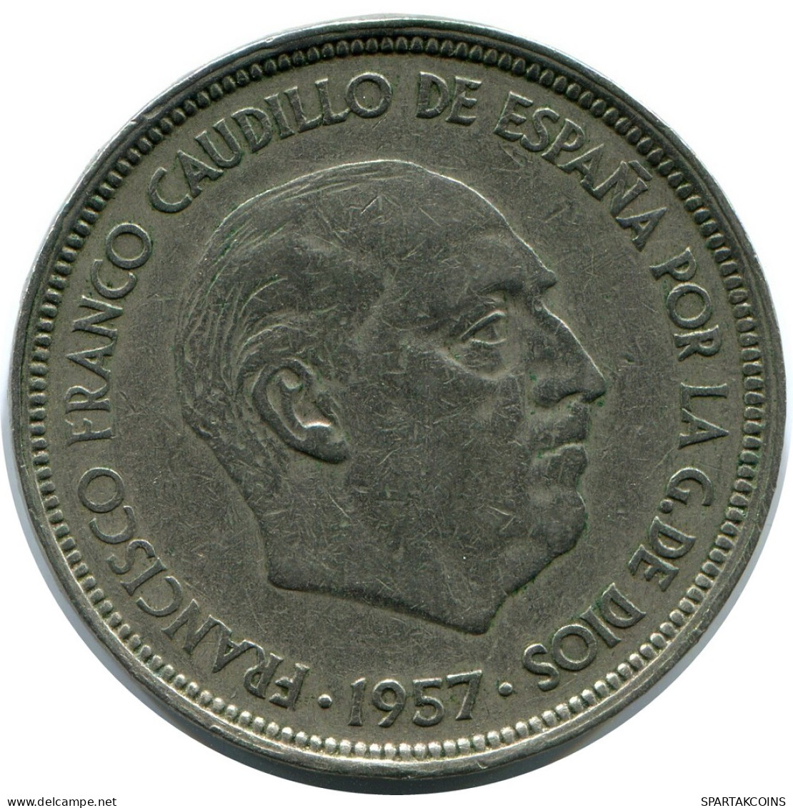 50 PESETAS 1957 SPANIEN SPAIN Francisco Franco Münze #AZ137.D - 50 Peseta