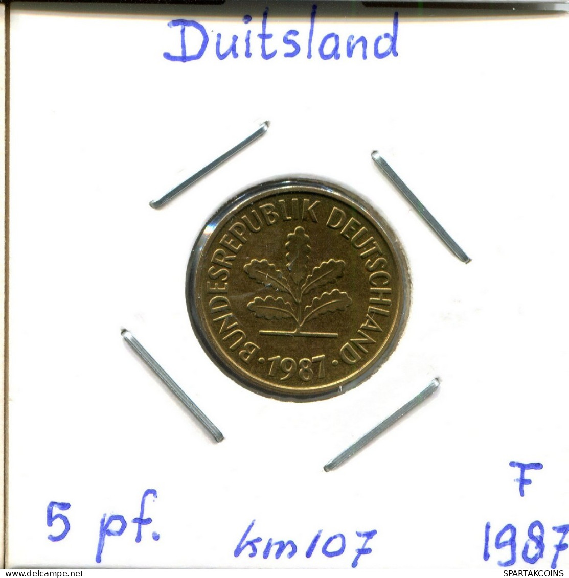 5 PFENNIG 1987 F BRD ALEMANIA Moneda GERMANY #DC446.E - 5 Pfennig