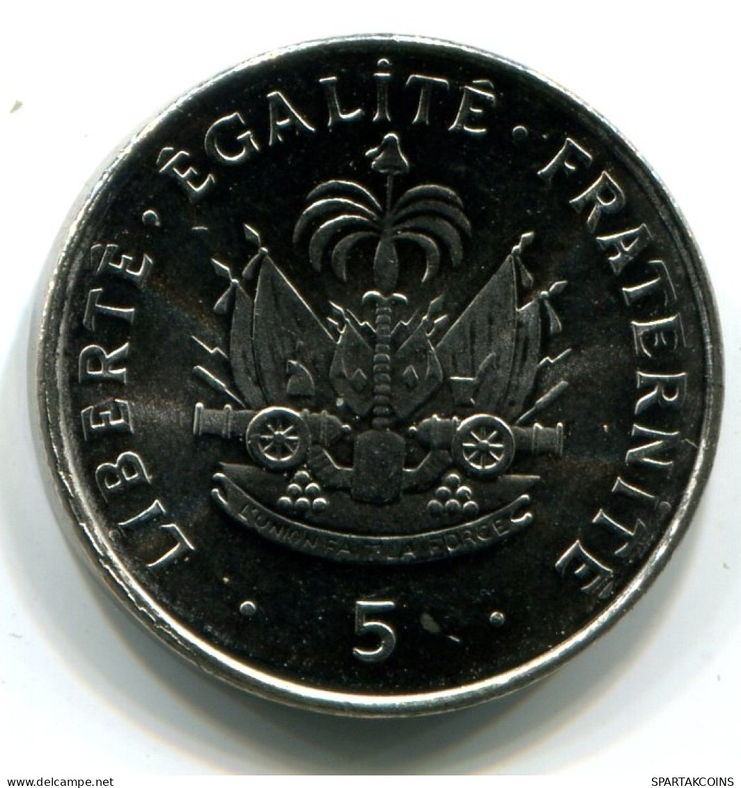 5 CENTIMES 1997 HAITÍ HAITI UNC Moneda #W11378.E - Haití