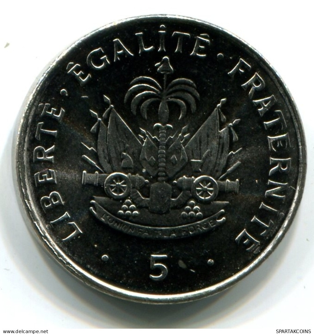 5 CENTIMES 1997 HAITÍ HAITI UNC Moneda #W11378.E - Haïti