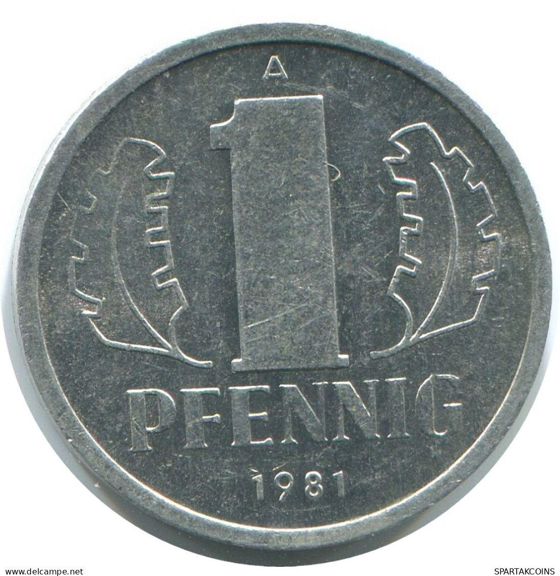 1 PFENNIG 1981 A DDR EAST DEUTSCHLAND Münze GERMANY #AE047.D - 1 Pfennig