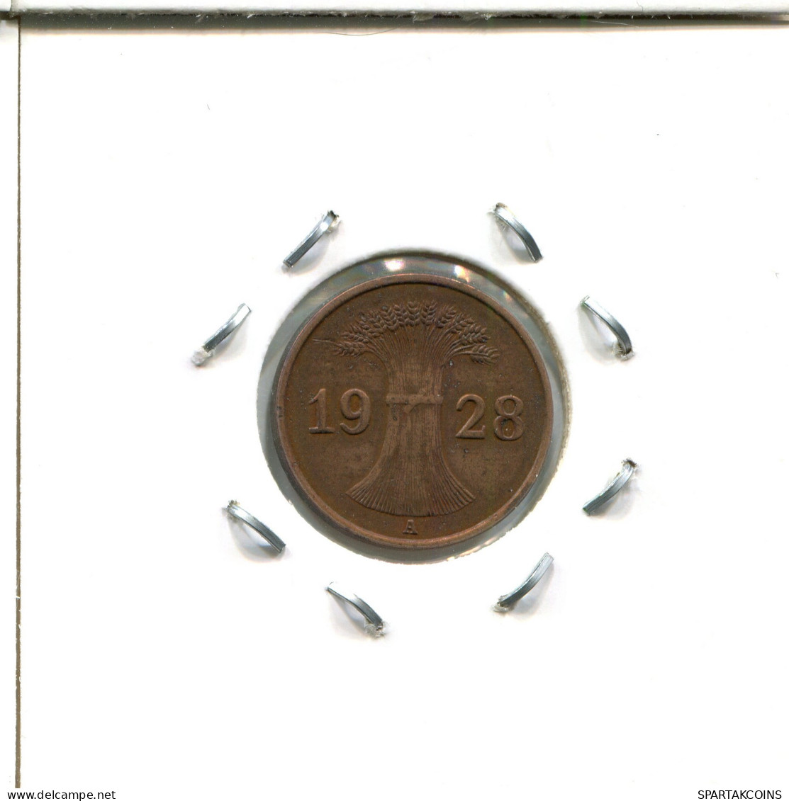 1 RENTENPFENNIG 1928 A ALLEMAGNE Pièce GERMANY #DA450.2.F - 1 Renten- & 1 Reichspfennig