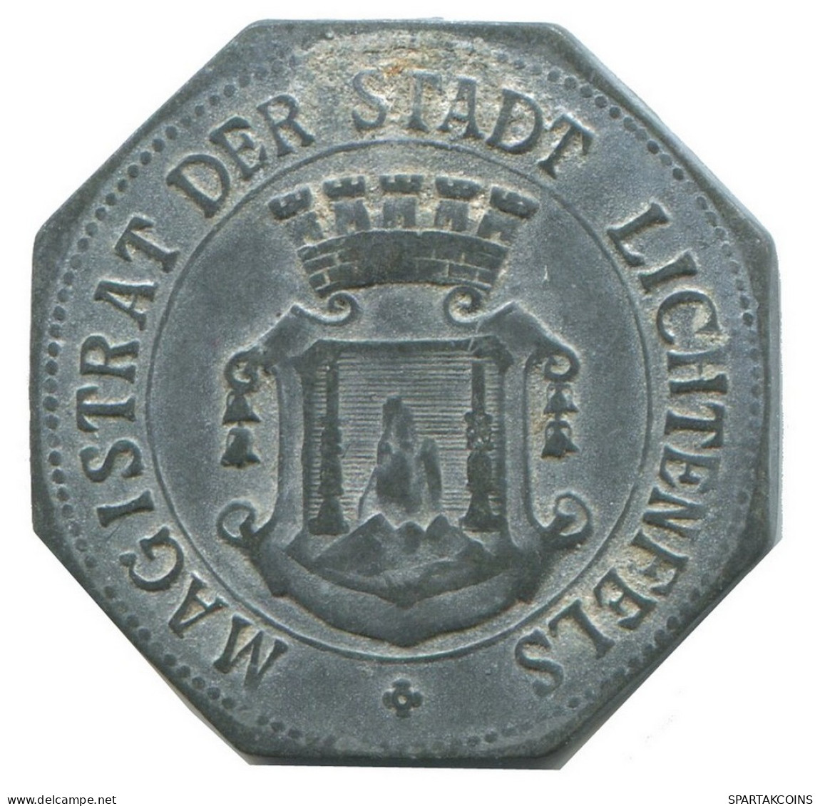 5 PFENNIG LICHTENFELS NOTGELD ALLEMAGNE Pièce GERMANY #DE10499.6.F - 5 Rentenpfennig & 5 Reichspfennig