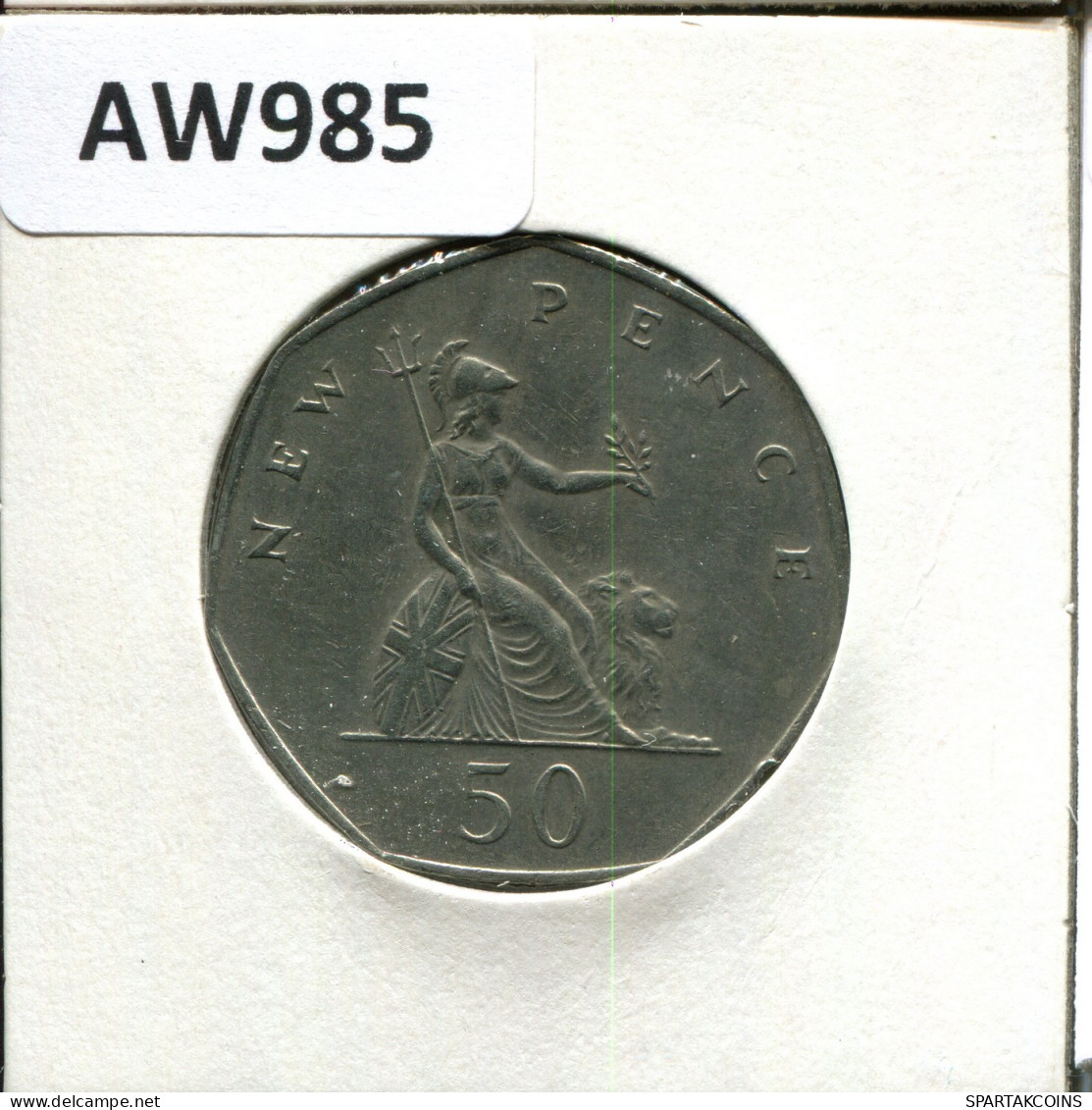 50 PENCE 1976 UK GROßBRITANNIEN GREAT BRITAIN Münze #AW985.D - 50 Pence
