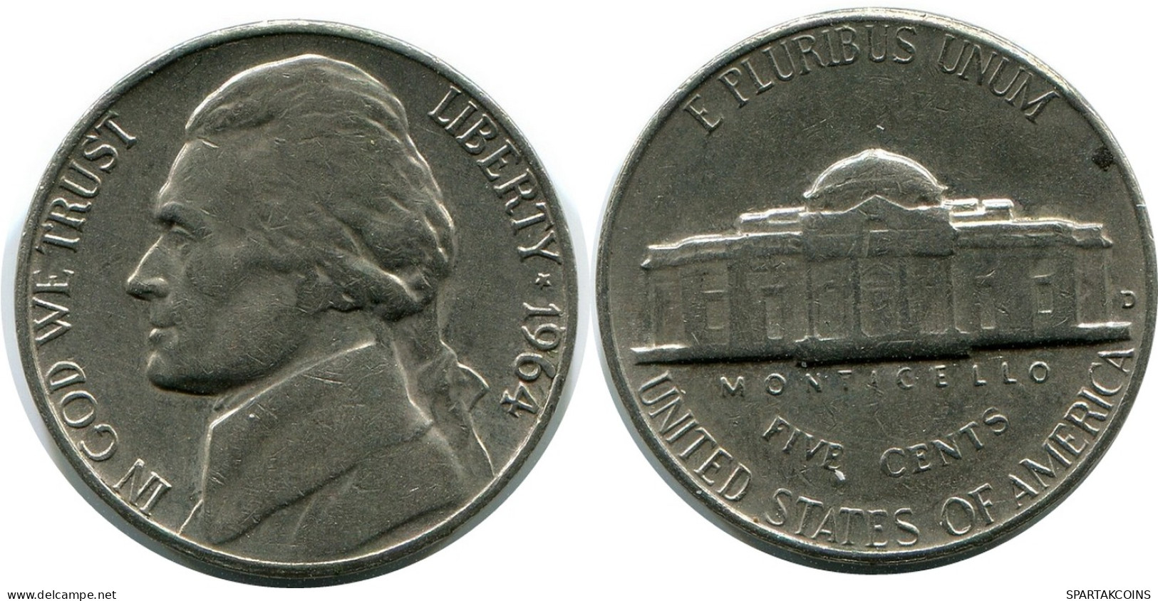 5 CENTS 1964 USA Münze #AR260.D - 2, 3 & 20 Cents