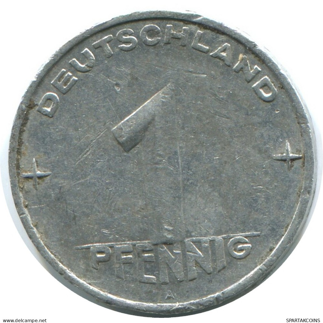 1 PFENNIG 1953 A DDR EAST GERMANY Coin #AE029.U - 1 Pfennig