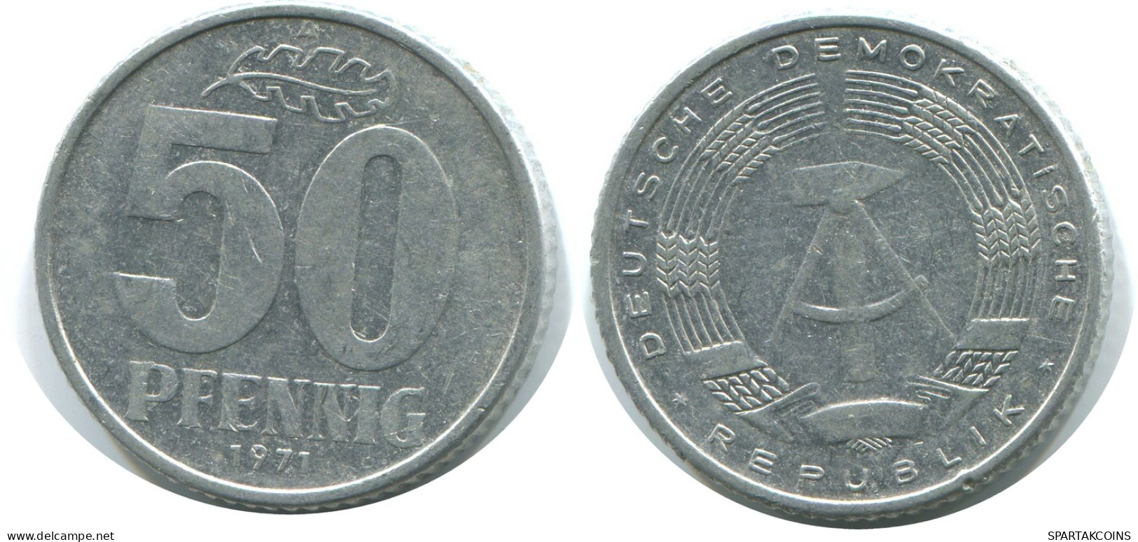 50 PFENNIG 1971 A DDR EAST GERMANY Coin #AE158.U - 50 Pfennig