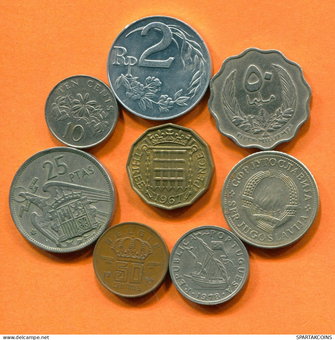 Collection MUNDO Moneda Lote Mixto Diferentes PAÍSES Y REGIONES #L10410.1.E - Kilowaar - Munten