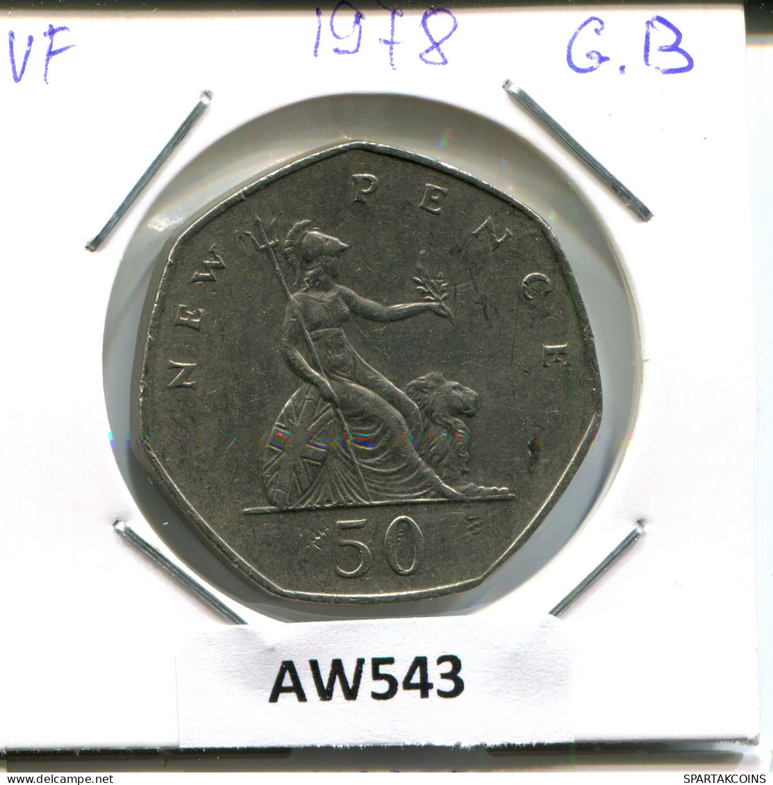 50 NEW PENCE 1978 UK GREAT BRITAIN Coin #AW543.U - 50 Pence