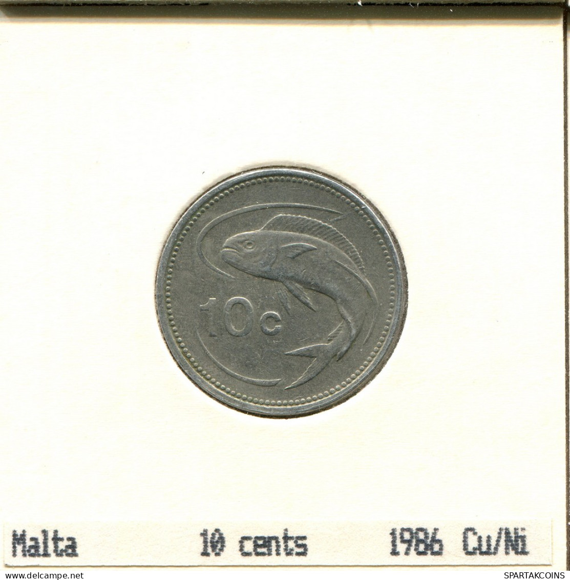 10 CENTS 1986 MALTA Moneda #AS638.E - Malte