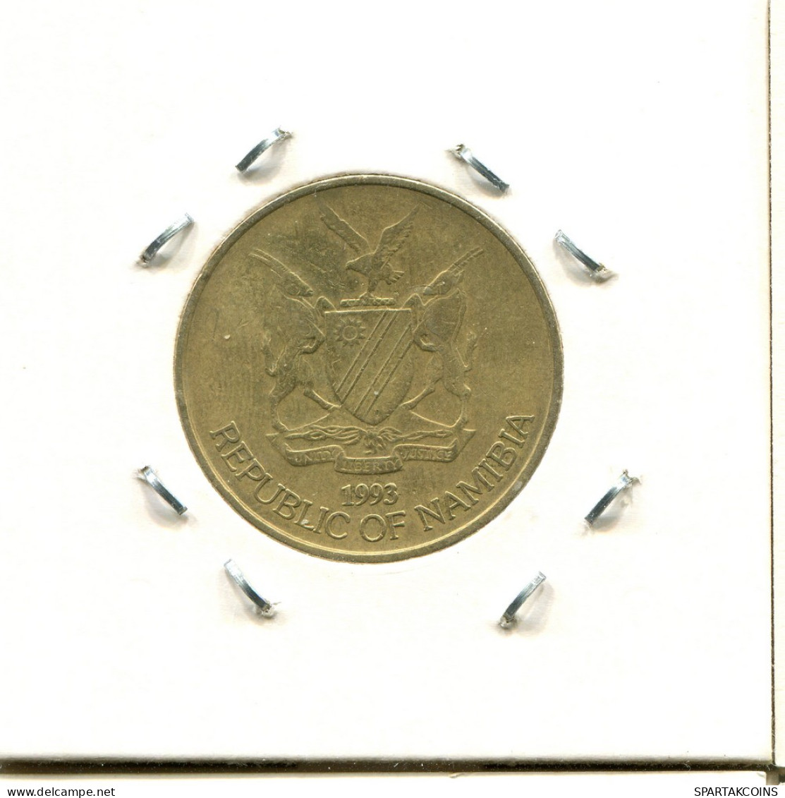 5 DOLLARS 1993 NAMIBIA Moneda #AS394.E - Namibië