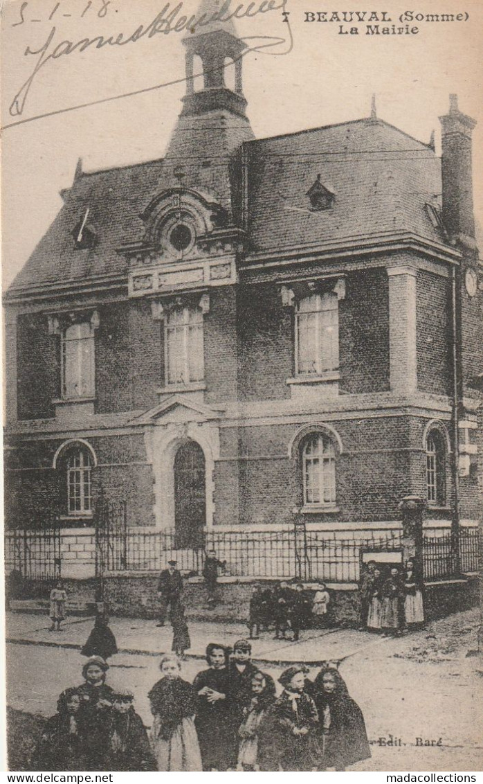 Beauval (80 - Somme) La Mairie - Beauval