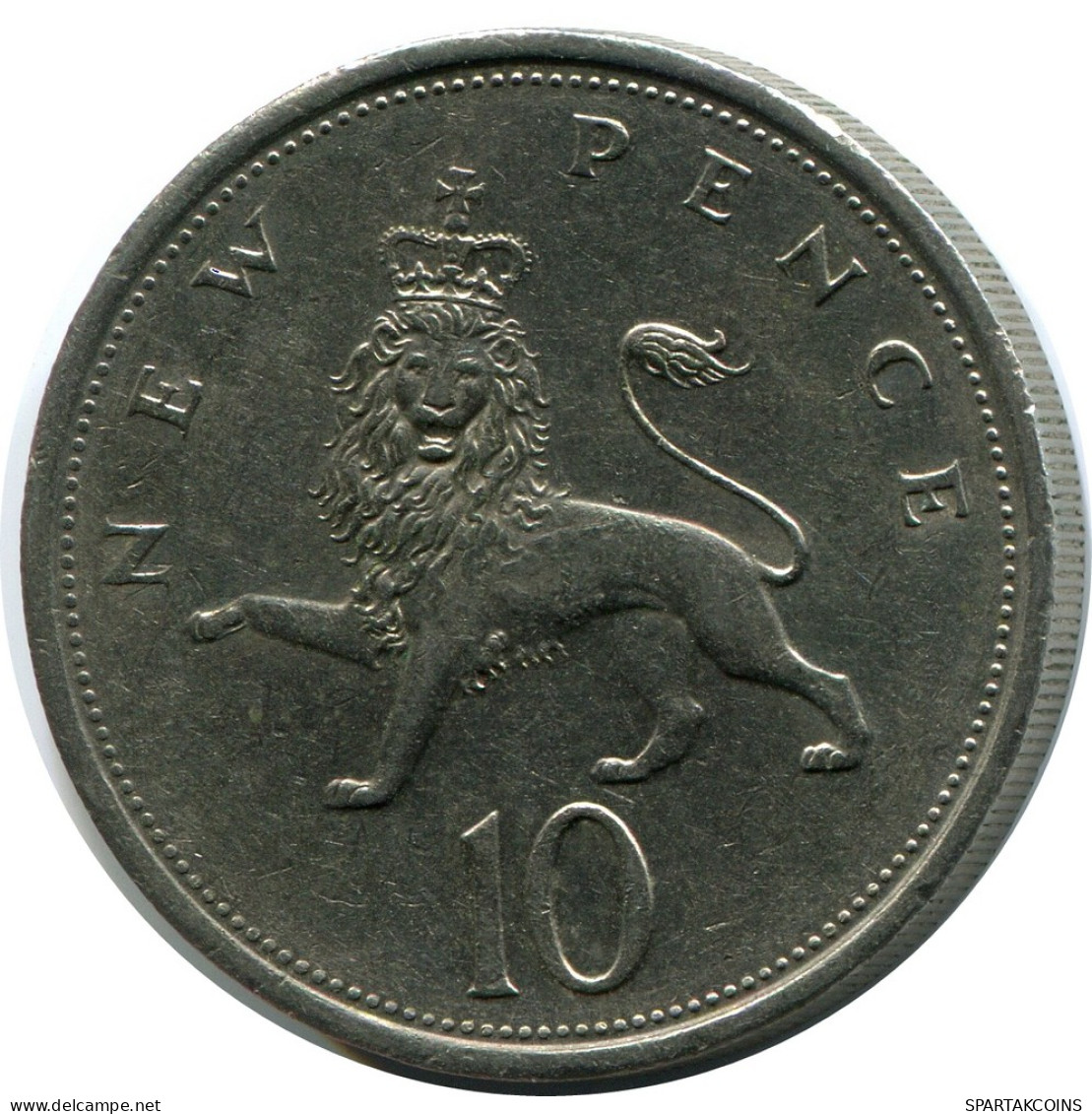 10 NEW PENCE 1975 UK GRANDE-BRETAGNE GREAT BRITAIN Pièce #AZ021.F - 10 Pence & 10 New Pence