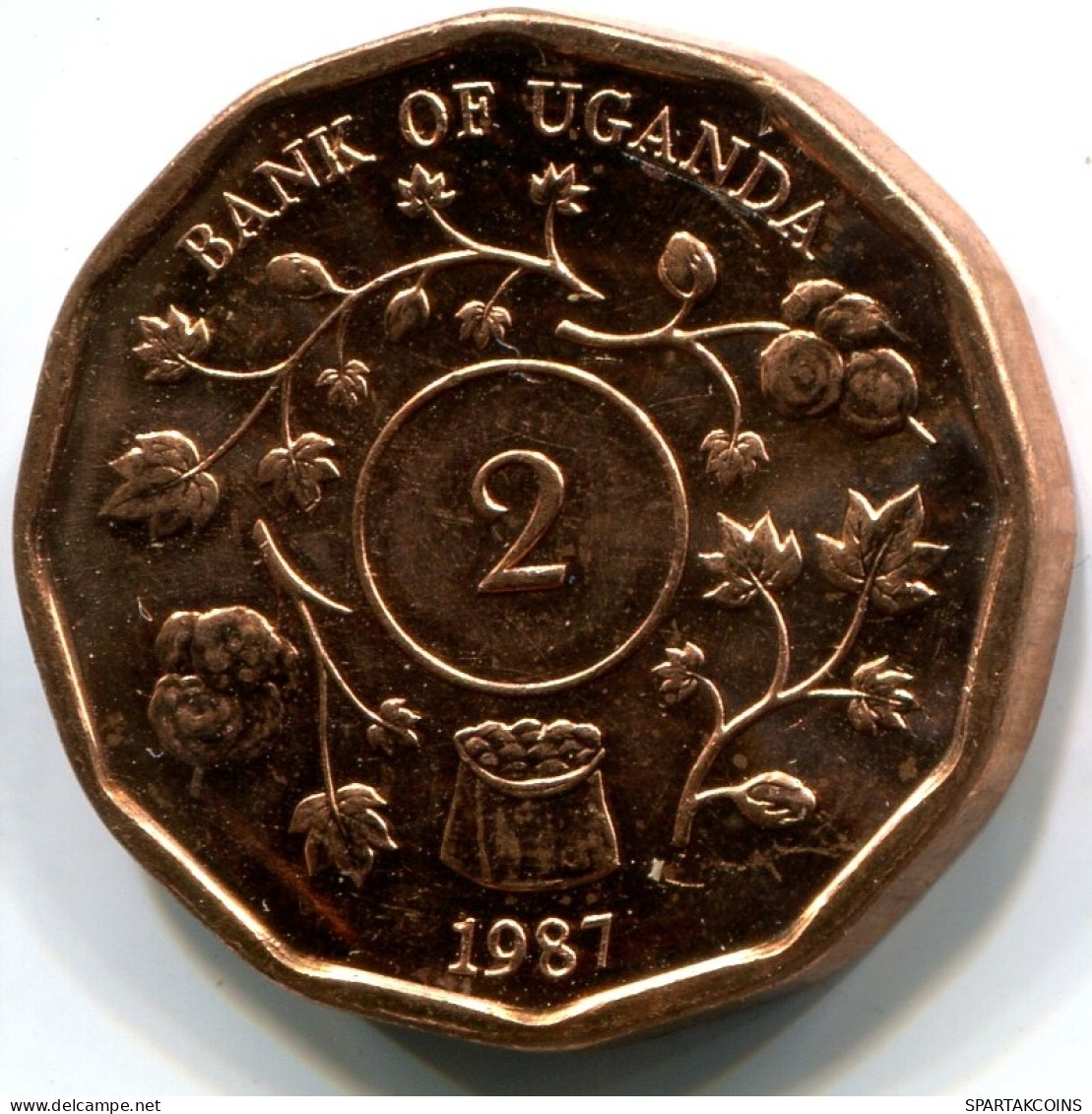 2 SHILLINGS 1987 UGANDA UNC Münze #W11246.D - Uganda