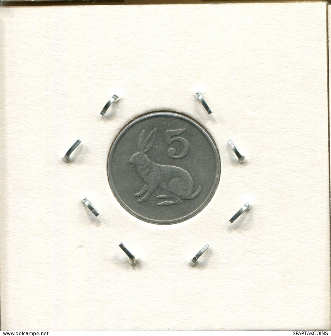 5 CENTS 1980 ZIMBABWE Coin #AS040.U - Zimbabwe