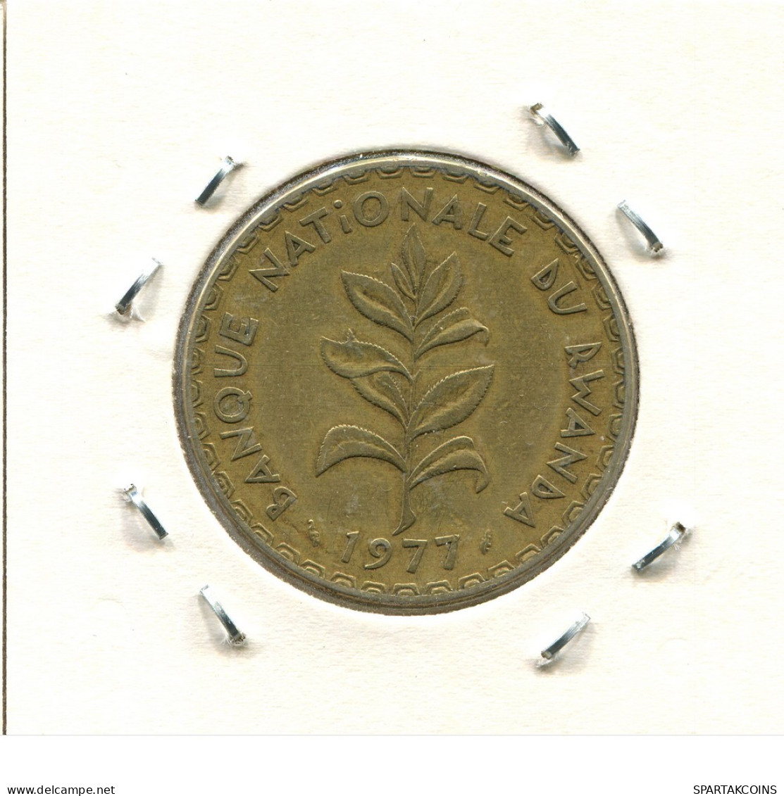 50 FRANCS 1977 RWANDA (RUANDA) Moneda #AS380.E - Rwanda