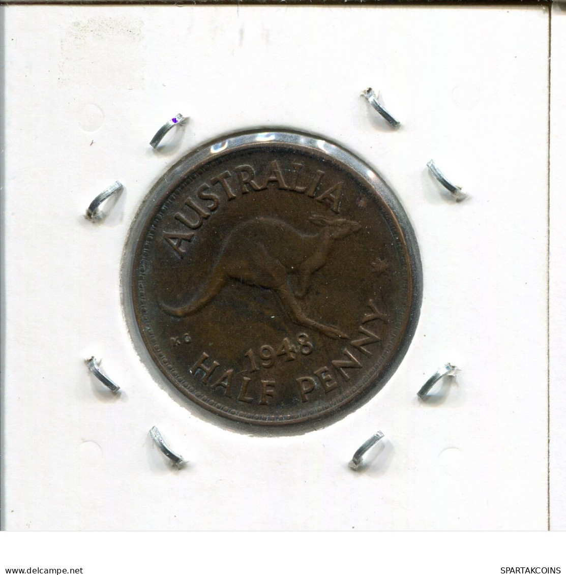 1/2 PENNY 1948 AUSTRALIE AUSTRALIA Pièce #AS248.F - ½ Penny