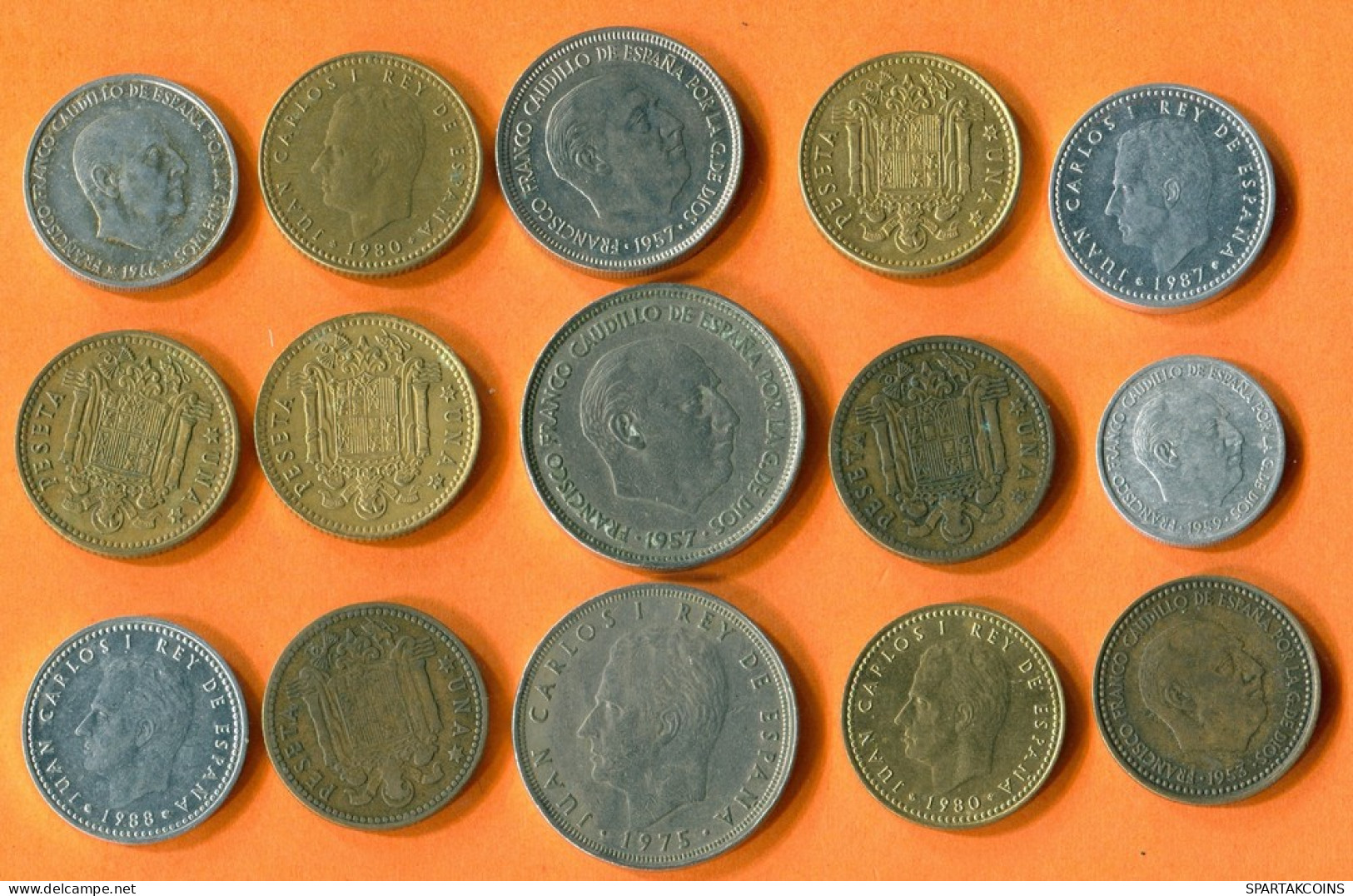 ESPAÑA Moneda SPAIN SPANISH Moneda Collection Mixed Lot #L10233.1.E -  Collezioni