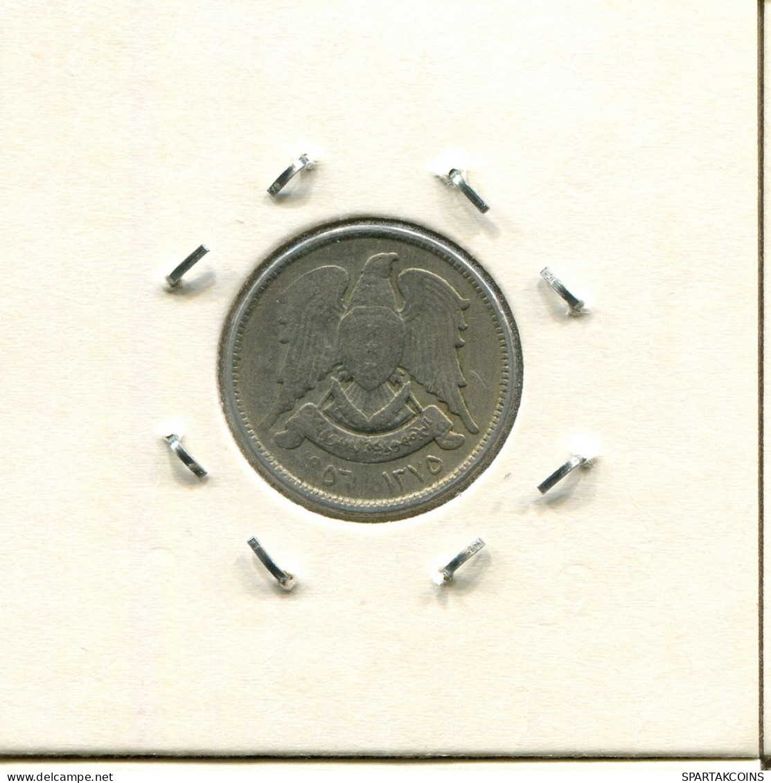 5 QIRSH 1956 SIRIA SYRIA Islámico Moneda #AS014.E - Syrie