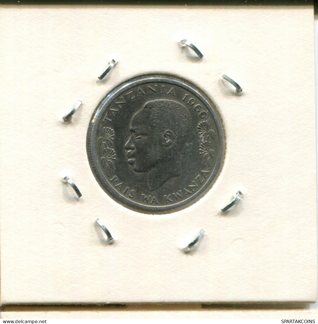 50 CENTI 1966 TANZANIA Moneda #AS357.E - Tanzania