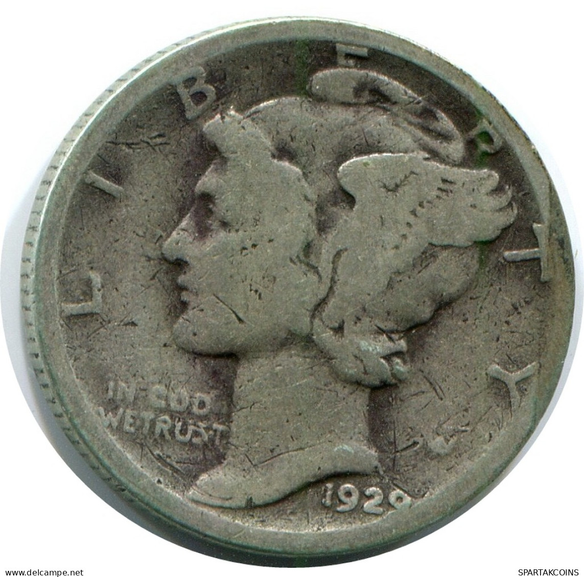 10 CENTS 1929 USA PLATA Moneda #AR964.E - 2, 3 & 20 Cents