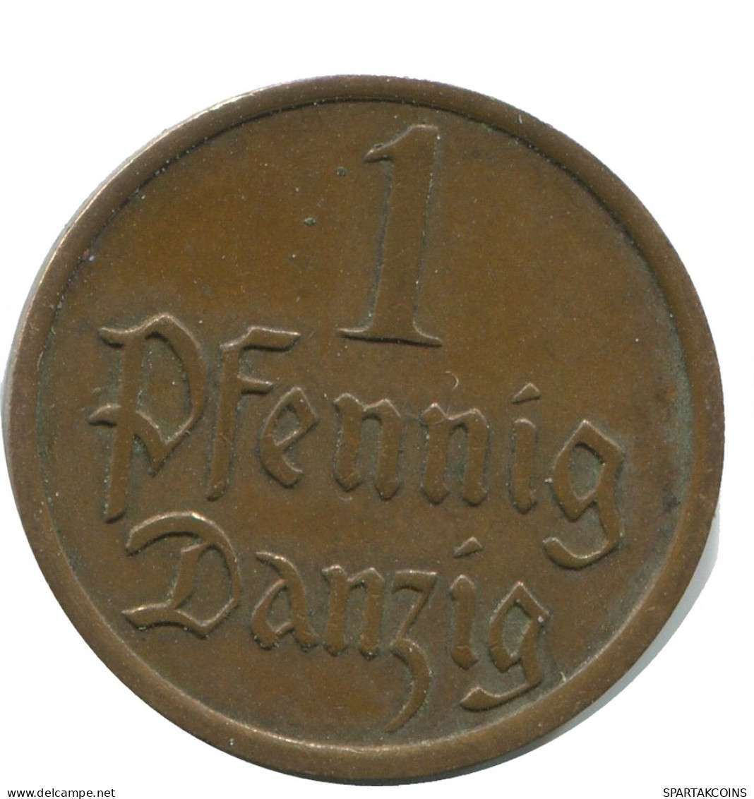 DANZIG 1 PFENNIG 1937 Dt. Reich ALLEMAGNE GERMANY #AD625.9.F - Andere & Zonder Classificatie